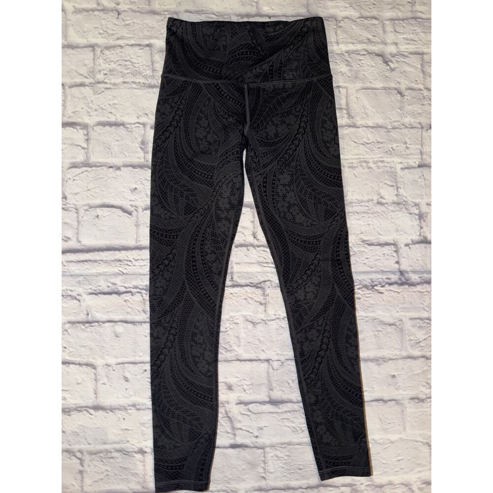 Athleta Elation Textured Tight Dreamweaver Black Size XS High Waisted‎ Womens